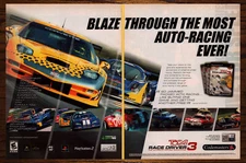 Toca Race Driver 3 - 2 Page Video Game Print Ad / Poster Promo Art 2006