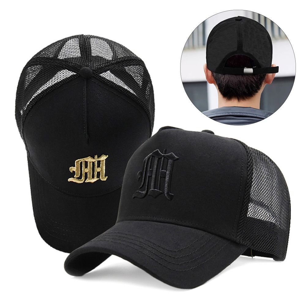 APL Berretto da baseball estivo a rete lettera berretto camionista casual cappelli da sole all'aperto