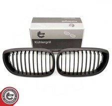 2x Schwarz-Matt Frontziergitter links und rechts für BMW 3er E46 LCi Coupe 01-05