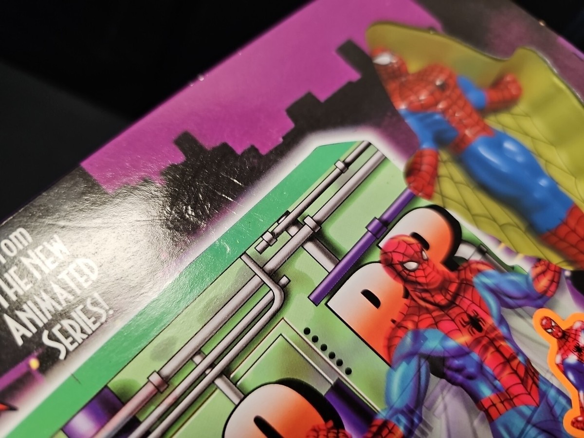 SPIDER-MAN Sky Scraper Stunt Set OSCORP SPIDEY GLIDER Animated