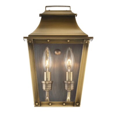 Acclaim Lighting Coventry 2 Light 11'' Pocket Wall Sconce, Aged Brass - 8423AB