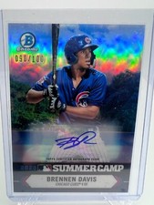 2021 Bowman Chrome 2020 Summer Camp Refractor Auto /100 Brennen Davis