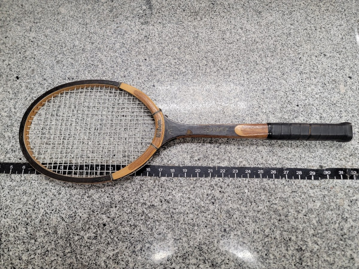 Wilson ADVANTAGE ビンテージ アンティーク Vintage Wilson Advantage Strata Bow Tennis Racket 4-3/8 a-x