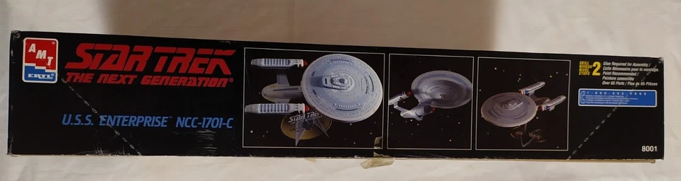 STAR TREK - AMT ERTL -U.S.S. ENTERPRISE NCC-1701-C THE NEXT GENERATION MODEL KIT - Immagine 2 di 4