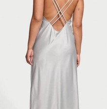 VICTORIA'S SECRET Long satin nightgown with sparkling straps