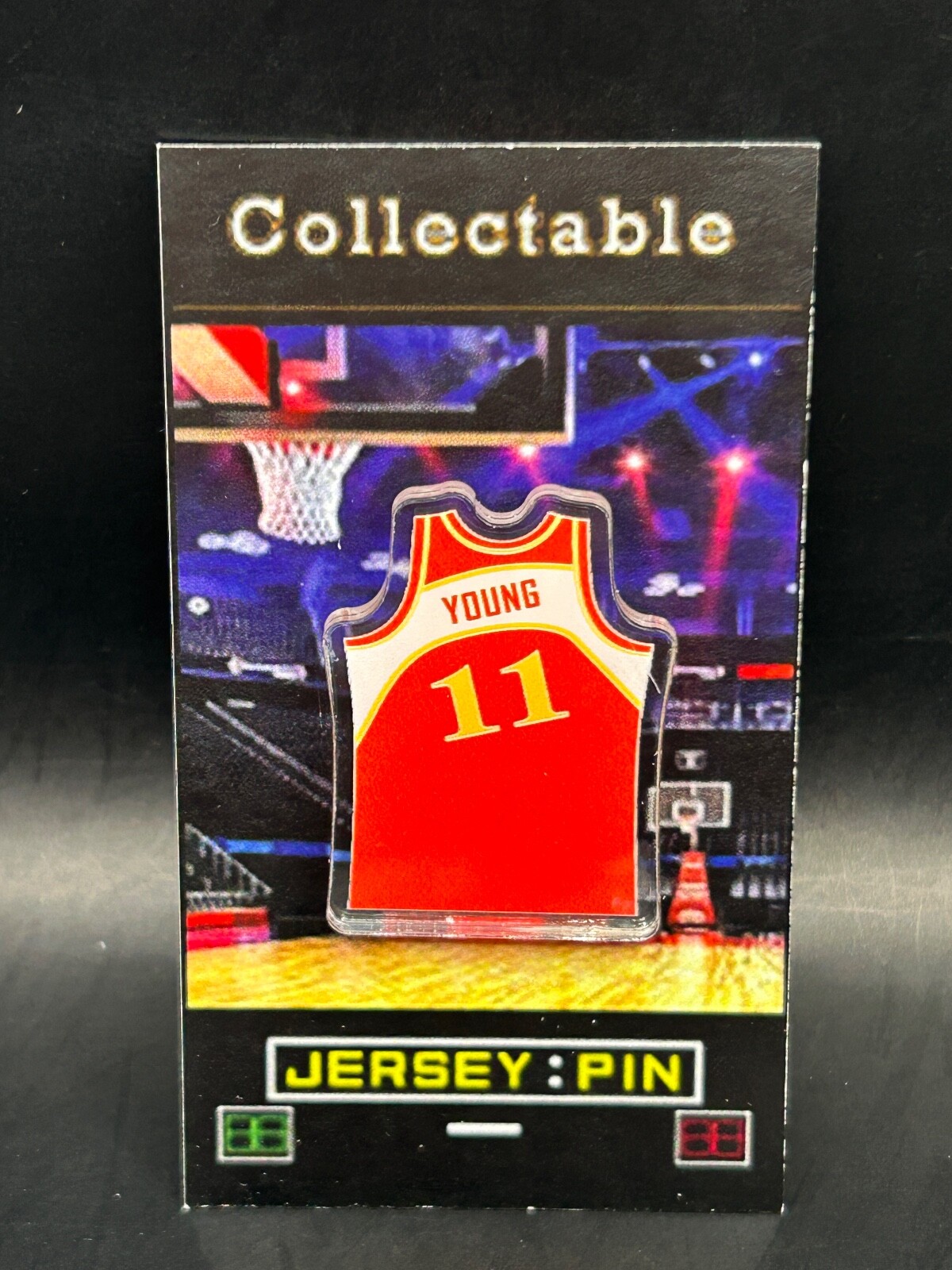 Trae Young Atlanta Hawks Jersey Lapel Pin - Classic ATL Collectible NBA Fan Gear