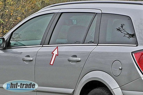 Edelstahl Fensterleisten passend für OPEL ASTRA H CARAVAN | 2004-2010 | 6tlg Set - Bild 1 von 2