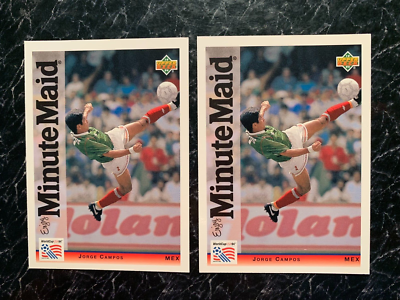 JORGE CAMPOS 1994 Upper Deck World Cup Soccer Minute Maid #14 LOT