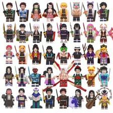 Demon Slayer Building Block Toys Cosplay Moppet Anime Assembled Doll Collect---