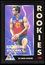 AFL 1994 AFLPA Dynamic Rookies Fitzroy Simon Hawking 100/125 Football CB-1-4-C-1