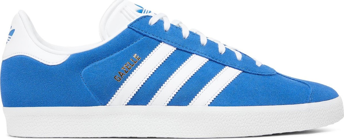 Size 7.5 - adidas Gazelle Blue White for sale online | eBay