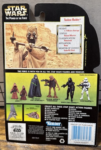 Kenner Star Wars The Power Of The Force Tusken Raider Vintage 1996 Sealed NIB - Bild 2 von 2