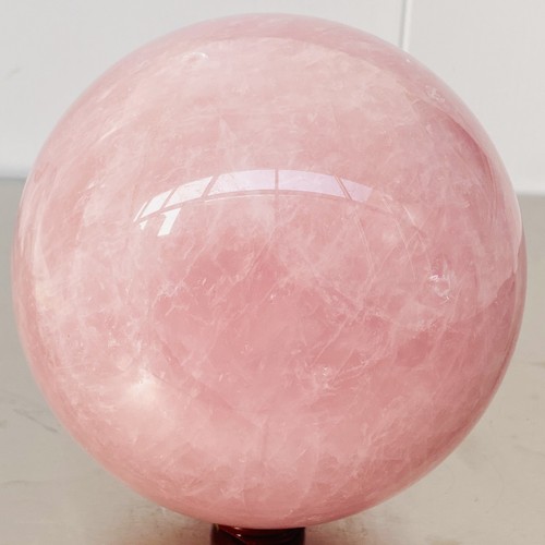 Esfera de cuarzo rosa natural bola de cristal Reiki curación 6400G - Imagen 9 de 12