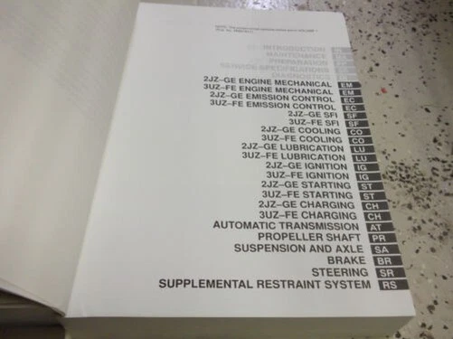 2004 Lexus GS430 GS300 GS 430 GS 330 Servicio Tienda Reparación Manual Volumen 2 - Imagen 2 de 3