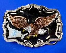 Vintage 1983 Patriotic American Bald Eagle - The Great American Buckle Co