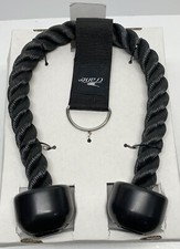 Crane Pull Down Cable Machine Attachment Tricep Rope for Gym Fitness Black 20  