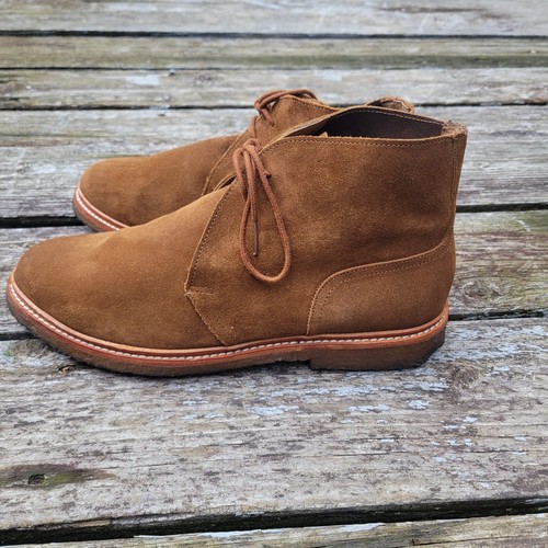 Polo Ralph Lauren Karlyle Suede Boots Mens US 11 D Tan Brown Chukka Crepe Sole - Picture 3 of 9