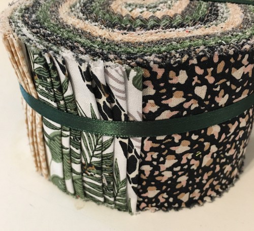 Quiltologie Dschungel Motiv Fat Jelly Roll (Streifen) Baumwolle, Neu 40 Stck. 21/2x42" - Bild 3 von 6
