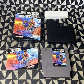 Nintendo NES Mission: Impossible Game in Original Box 1990 CIB - Tested/Works