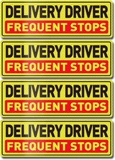 Delivery Driver Car Magnet 12  4 Inches Reflective Frequent Stops Magnetic Stic