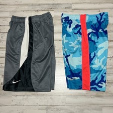 Youth Medium M Basketball shorts Nike Dri-fit lot 2 bundle athletic Neon gray