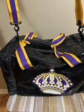 💯 Vintage LA Kings CCM Hockey CarryBag 24x14x14 EBSP Kings Purple Yellow  VNC