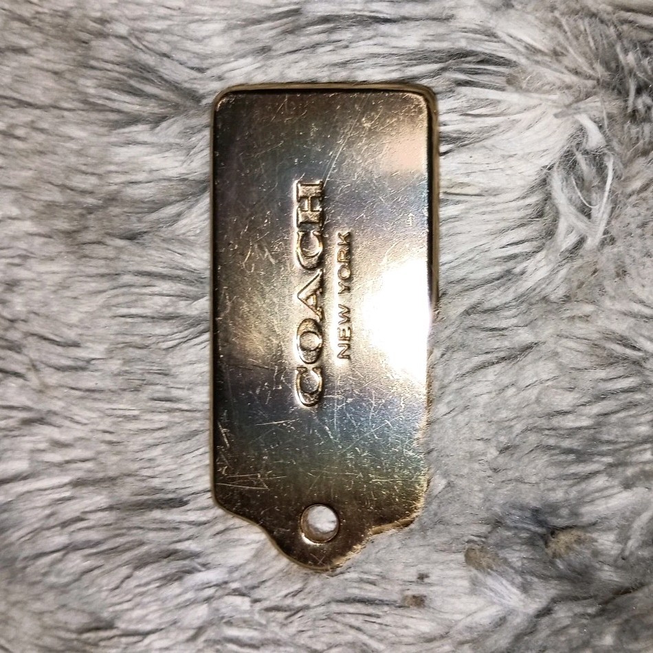 Coach Gold Logo Bag Charm for Women