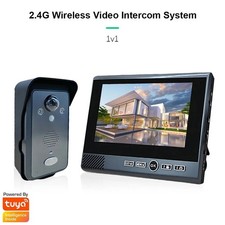 2.4 GHz Wireless Video Doorbell Intercom System,Video Door Phone 7inch