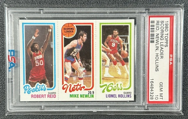 POP 13 ROBERT REID MIKE NEWLIN LIONEL HOLLINS PSA 10 1980-81 TOPPS LEADER 4328