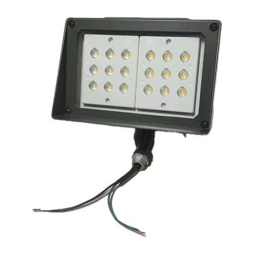 Atlas PFM43LED 43W LED Medium Flood Light Fixture 120-277V Outdoor Wet Location