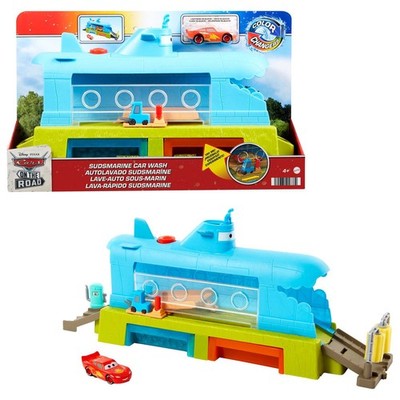 Disney Pixar Cars Submarine Car Wash Playset with Color Change McQueen
