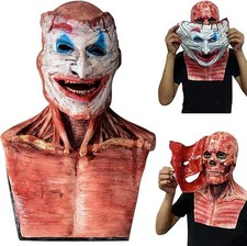 Halloween Horror Clown Maske Doppelte Schicht Abziehbare Blutiger Horror Maske