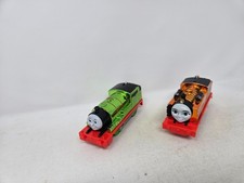 Thomas Friends Trackmaster Metallic Percy Nia Mattel Train Tank Engine GUC