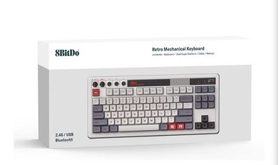 8BitDo Retro Mechanical Keyboard Bluetooth 2.4G USB-C Wireless N Edition