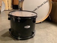 13 Pearl Forum Tom Drum BLACK w BLACK no moun...