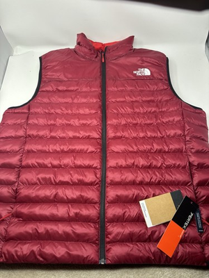 #ad THE NORTH FACE Beetroot Red Terra Peak Puffer Vest Jacket Men’s Size Small $89.99