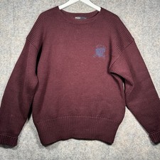 Vintage 90s Polo Ralph Lauren 100 Wool Knit Sweater Mens Size M 22x29 Hong Kong