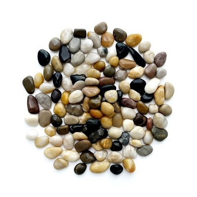 Decorative Polished Pebbles 5 lbs - Smooth Gravel for Garden, Succulents, Fish T