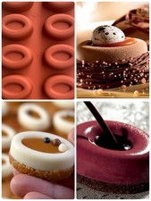 Silikomart SF084 Oval Savarin Professional Silicone Mould/Bake/Freeze/10 cavity 