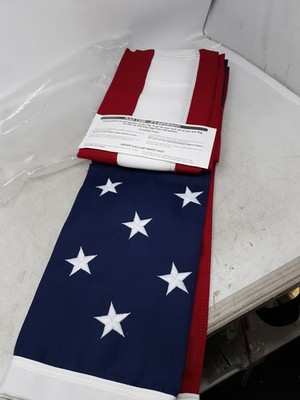 H&G 4x6' Ply US CS Flag Embroidered Stars Brass Grommets
