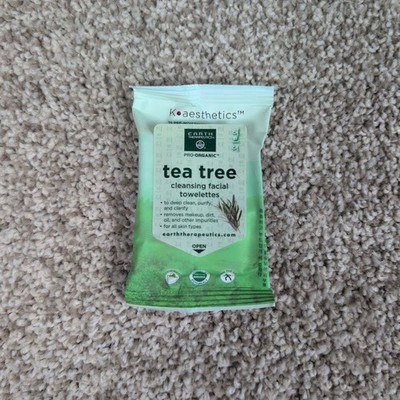 Koaesthetics Earth Therapeutics Tea Tree Cleansing Facial Towelettes