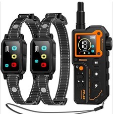 AI Dog Shock Collar 2 Dogs 10-120Lbs - 3300FT Dog Training Collar with Remote