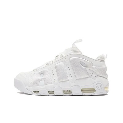 Nike Air More Uptempo Low  Triple White FZ3055-100 Men's Sizes