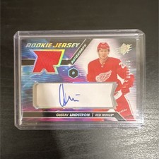 Upper Deck SPx Rookie Autograph Jersey Gustav Lindstrom Red Wings #GL /15