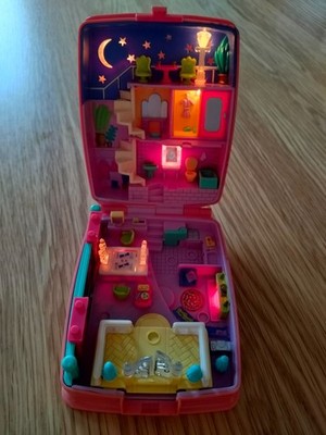 Vintage Polly Pocket 1994 Starbright Dinner Party 100% COMPLETE - LIGHTS WORKING