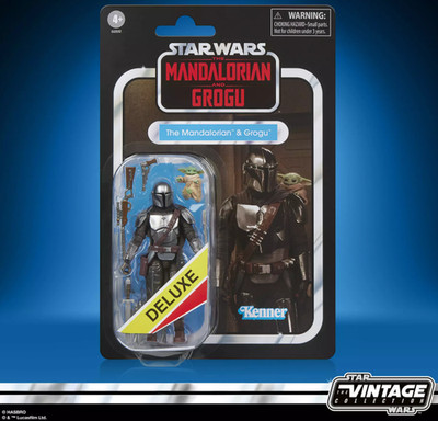 Hasbro Star Wars The Vintage Collection Mandalorian & Grogu Figur G2532 9.5 cm