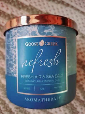 Goose Creek Aromatherapie- 3-Docht Duftkerze-Refresh-Fresh Air&Sea Salt 