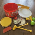 Vintage 1979 Fisher-Price Marching Band Drum Complete Set