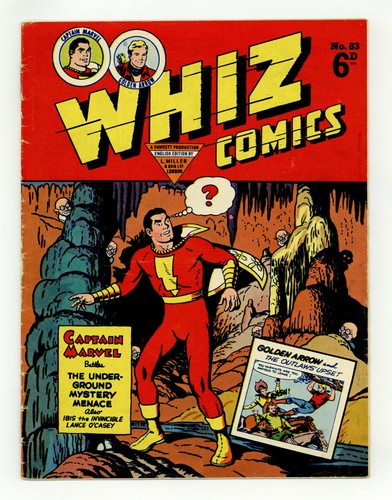 Whiz Comics 3rd Series #83 VG+ 4.5 1952