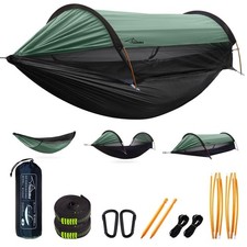 Camping Hammock Tent with Mosquito Net and Sunshade, Extra Large for 2 Person...